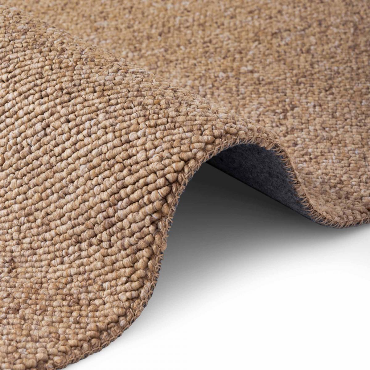 Tapis salon, motif faux uni, ROCCCO, look chaleureux, entretien — vue 4