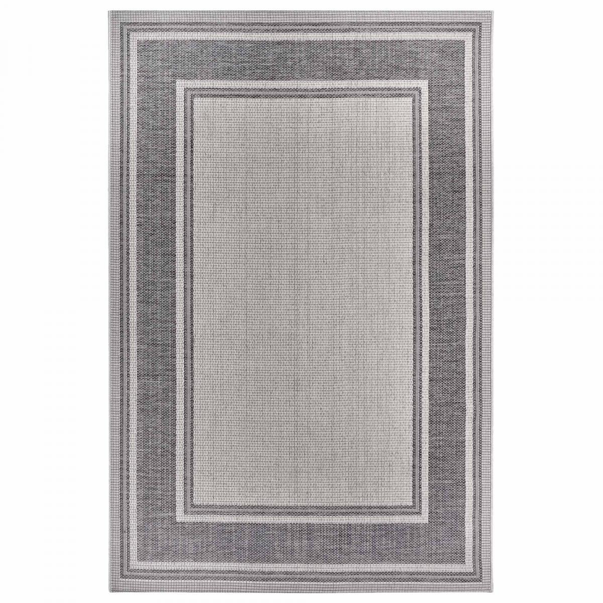 Tapis exterieur, motif géométrique kilim, structure résistante, CAST