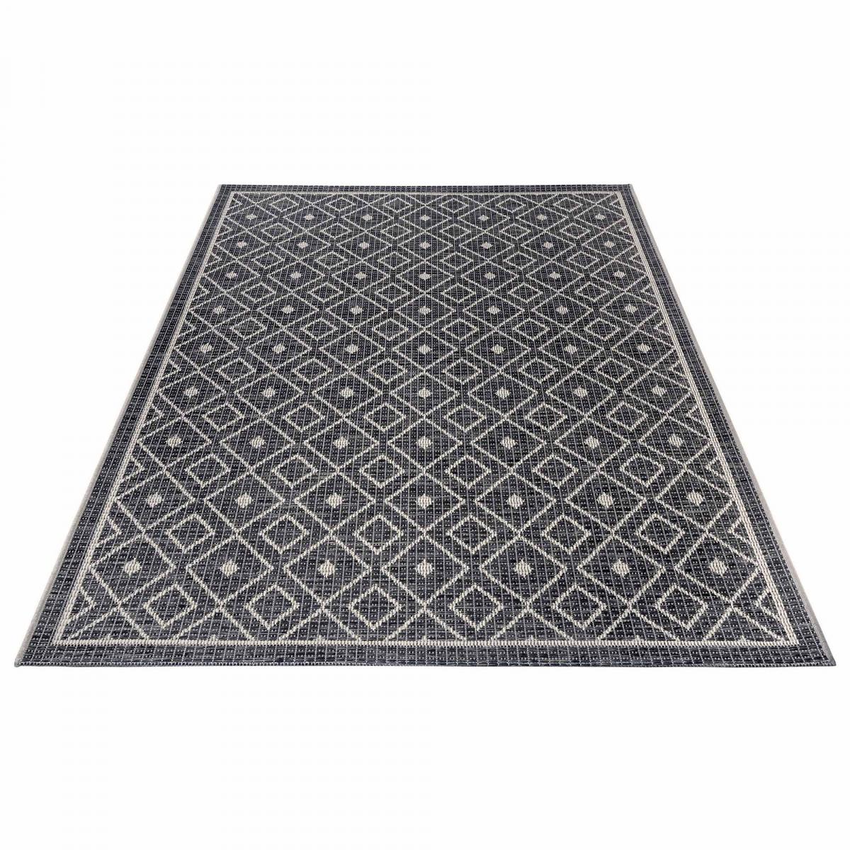 Tapis exterieur kilim géométrique, LAHAL, résistant et original — vue 4