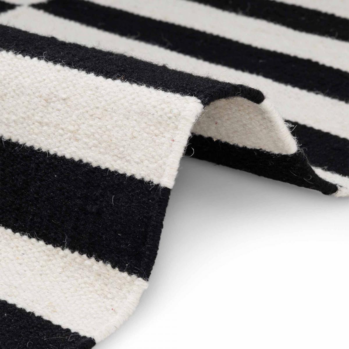 Tapis kilim, motif géométrique, tissé main, DONNA chic authentique — vue 4