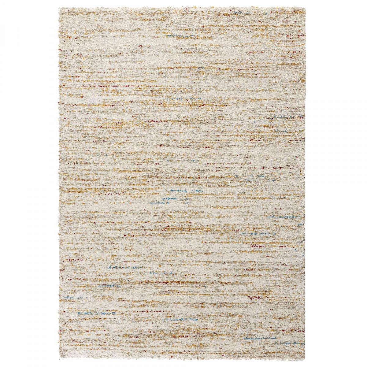Tapis shaggy, motif faux uni, shaggy confortable, CHICAM, pliable