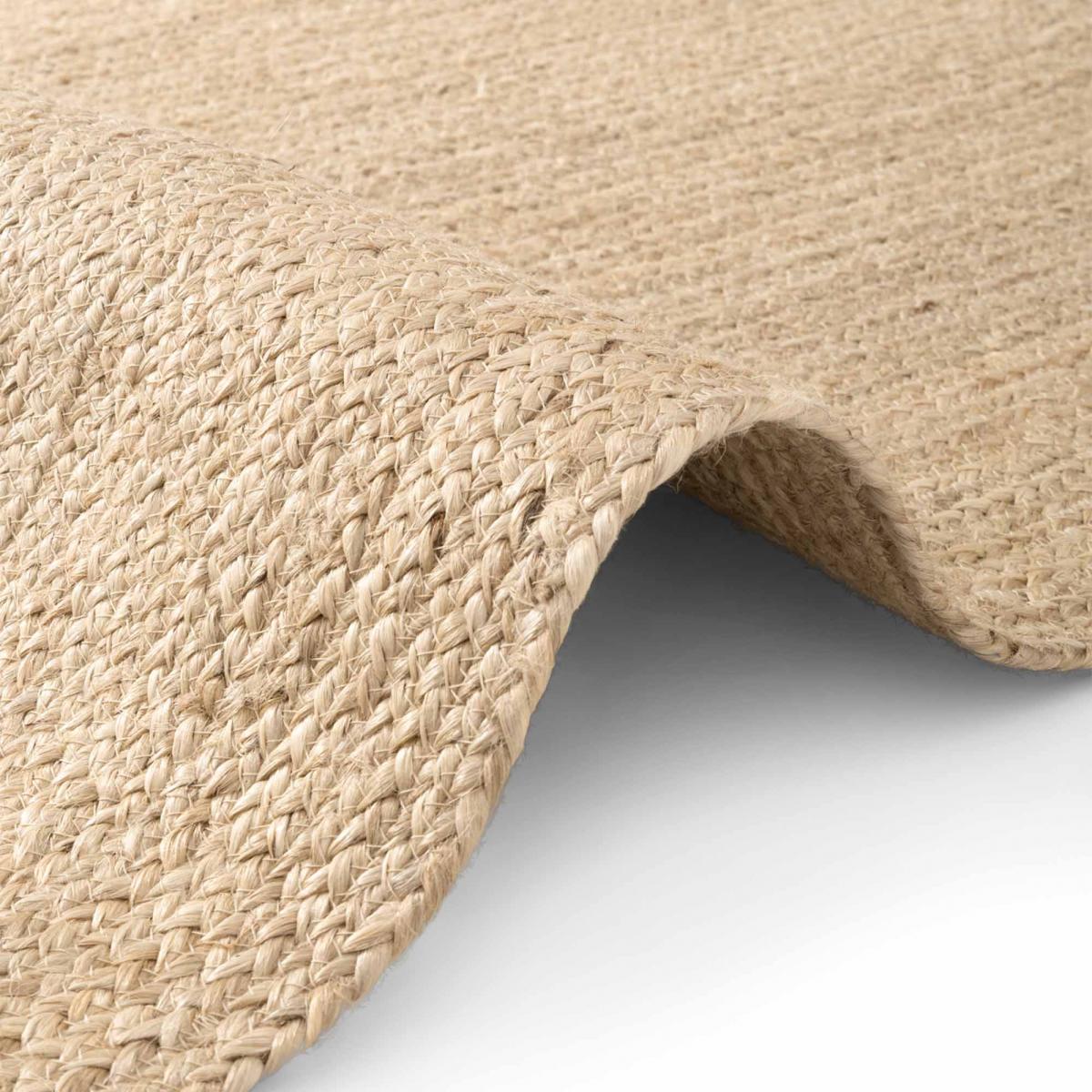 Tapis salon motif simple, JUTE L tissé main, design chaleureux — vue 4
