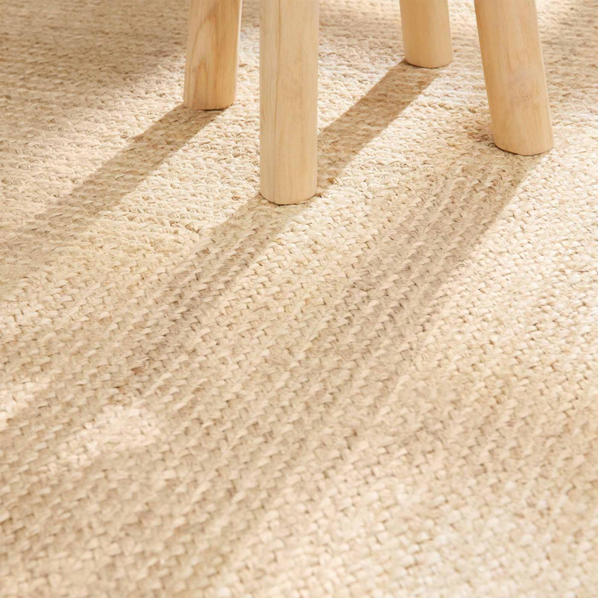 Tapis salon motif simple, JUTE L tissé main, design chaleureux — vue 5