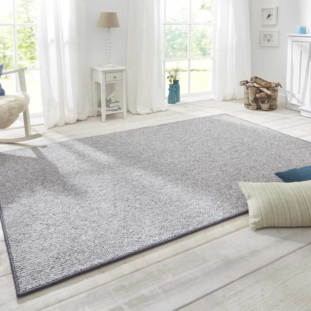 Tapis salon faux uni poils ras, TUFTI, doux et entretien facile — vue 3