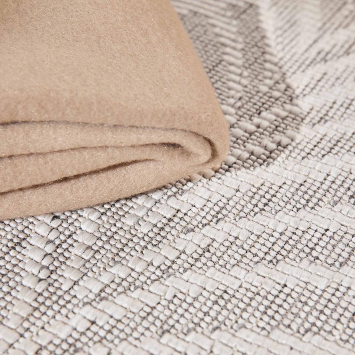 Tapis exterieur kilim nature floral, structure authentique, DINAV — vue 5