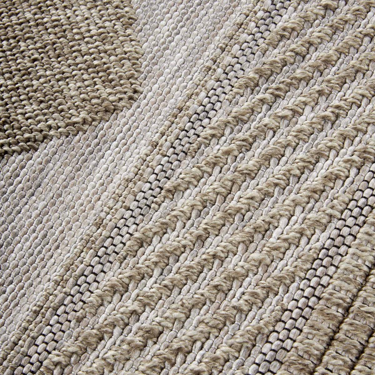 Tapis exterieur motif géométrique, structure relief, ELISABETH pliable — vue 5