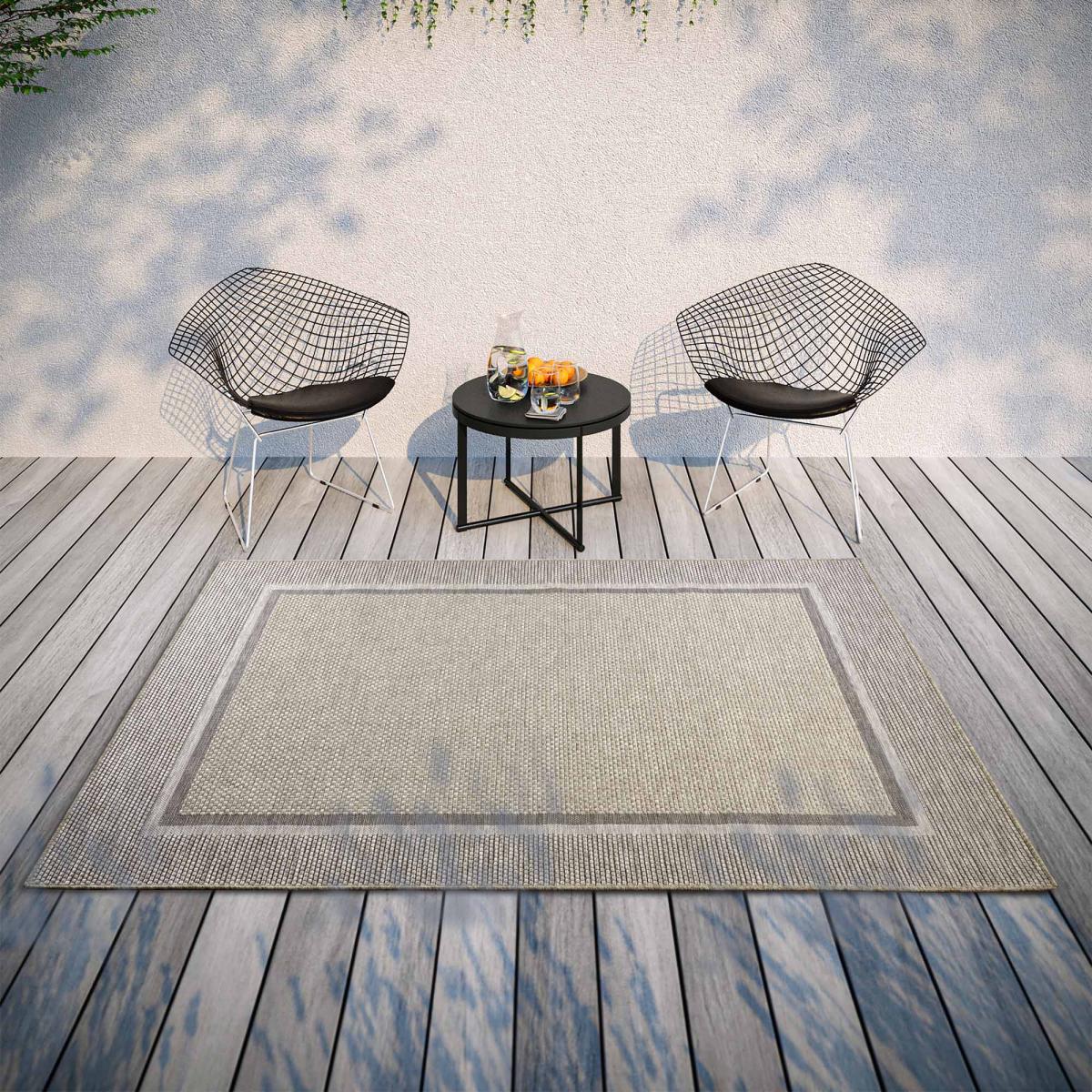 Tapis exterieur motif simple, LUITWIN, structure robuste — vue 3