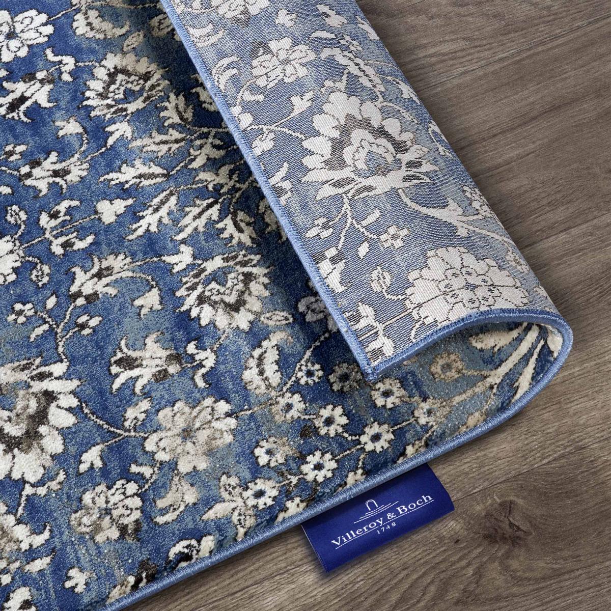 Tapis salon nature floral, structure tissée plate, ERNEST, confort — vue 6