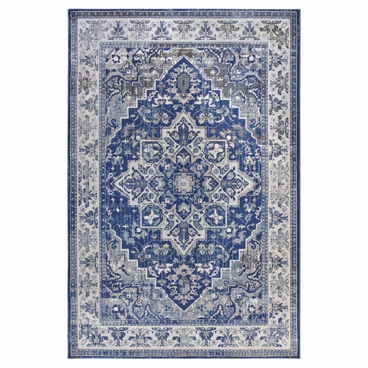 Tapis d'orient, motif oriental, JEHANNE, anti perte de fibre — vue 3
