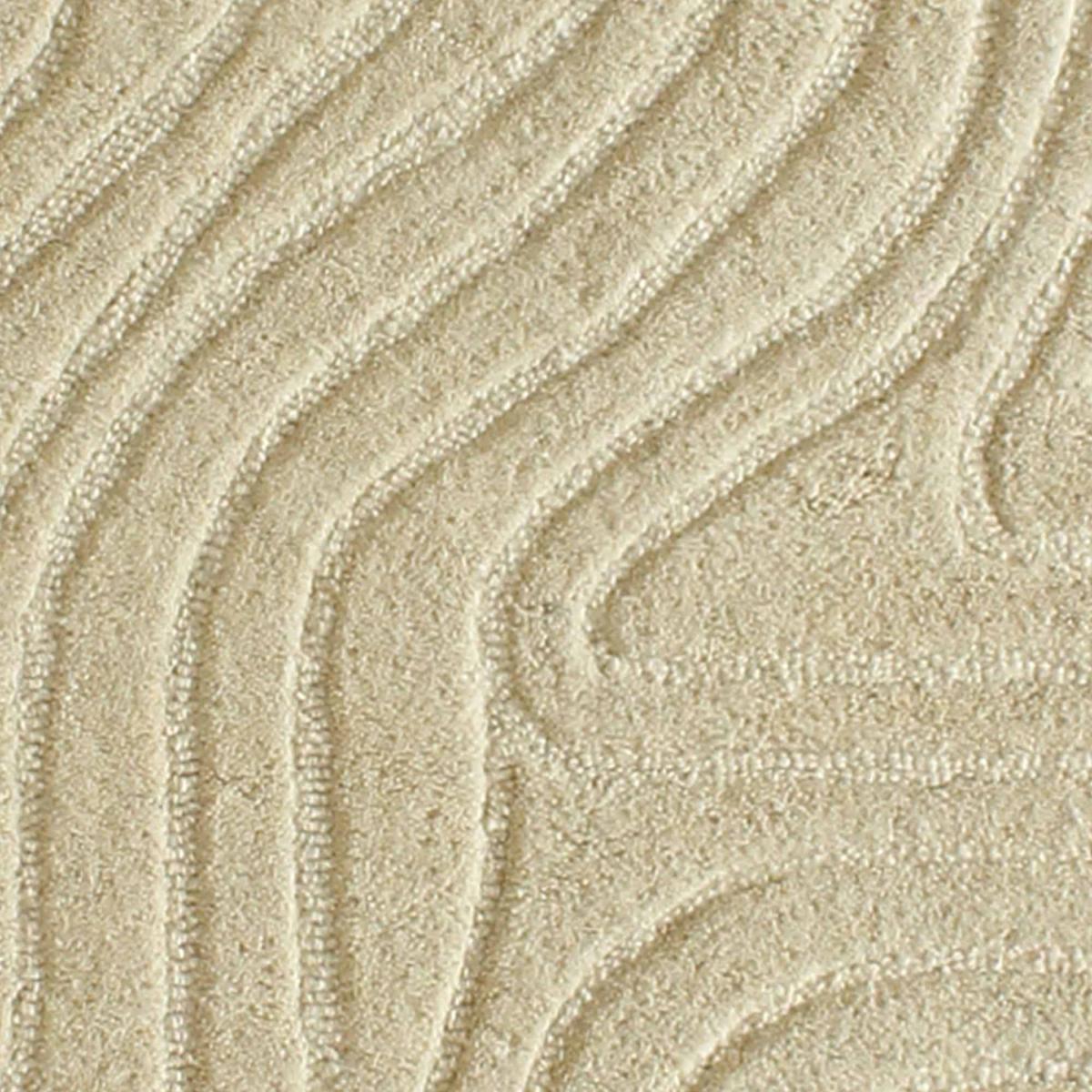 Tapis salon VYTA fait à la main en Laine, motif design ton sur ton — vue 6