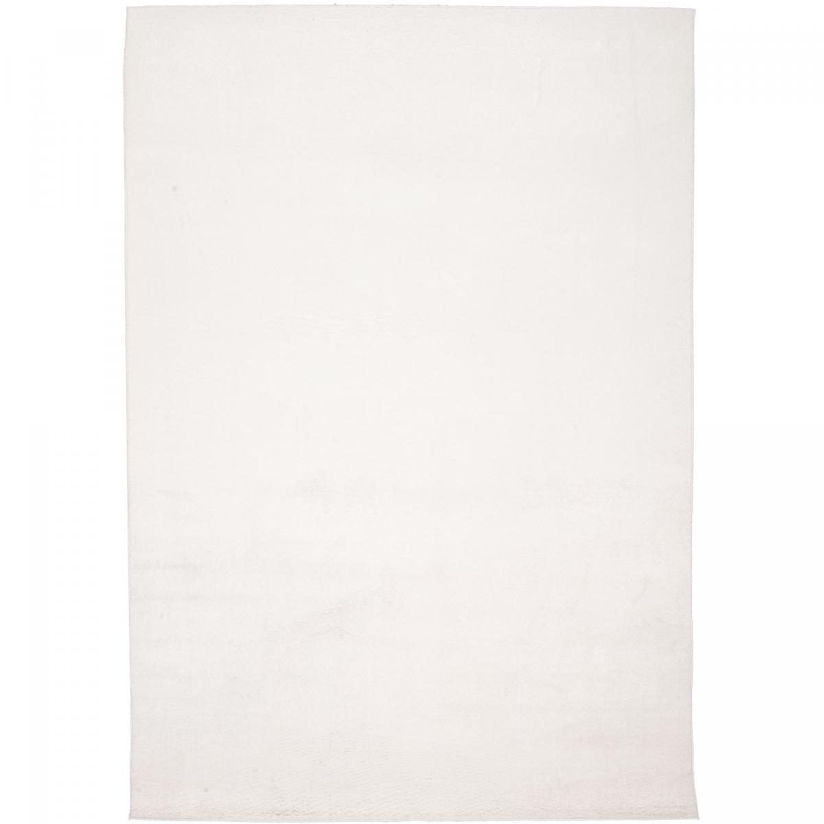 Tapis salon ultra doux, uni et lavable LYN50, aussi idéal pour la chambre