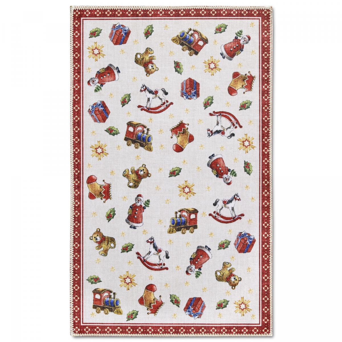 Tapis salon ou enfant NOEL, tapis kilim fin et original