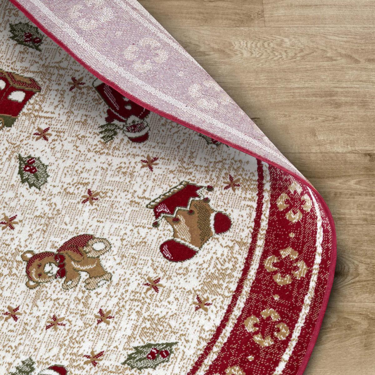 Tapis salon ou enfant NOEL 1, tapis kilim fin et original — vue 6