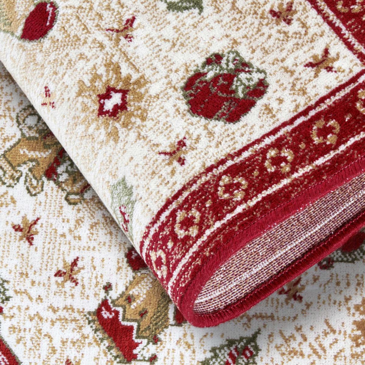 Tapis salon ou enfant NOEL 1, tapis kilim fin et original — vue 5