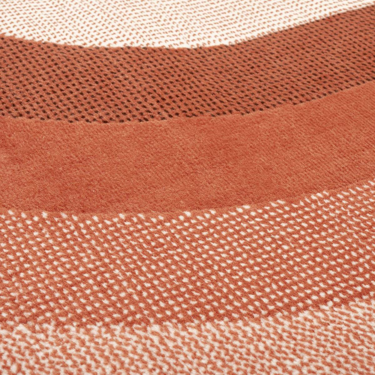 Tapis motif géométrique ovale dégradé, style rétro 70's — vue 6