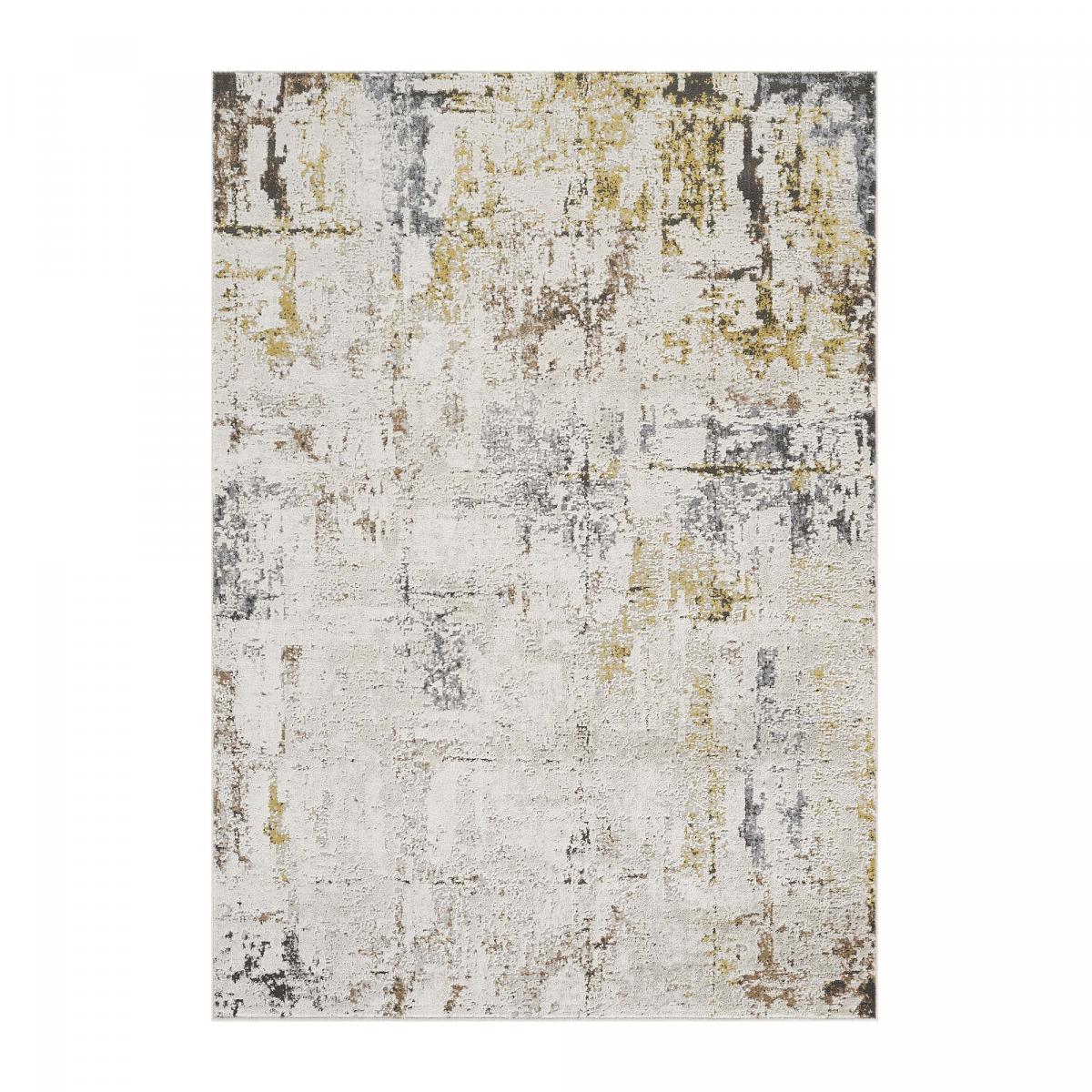 Tapis salon, motif abstrait en relief, moderne et résistant — vue 3