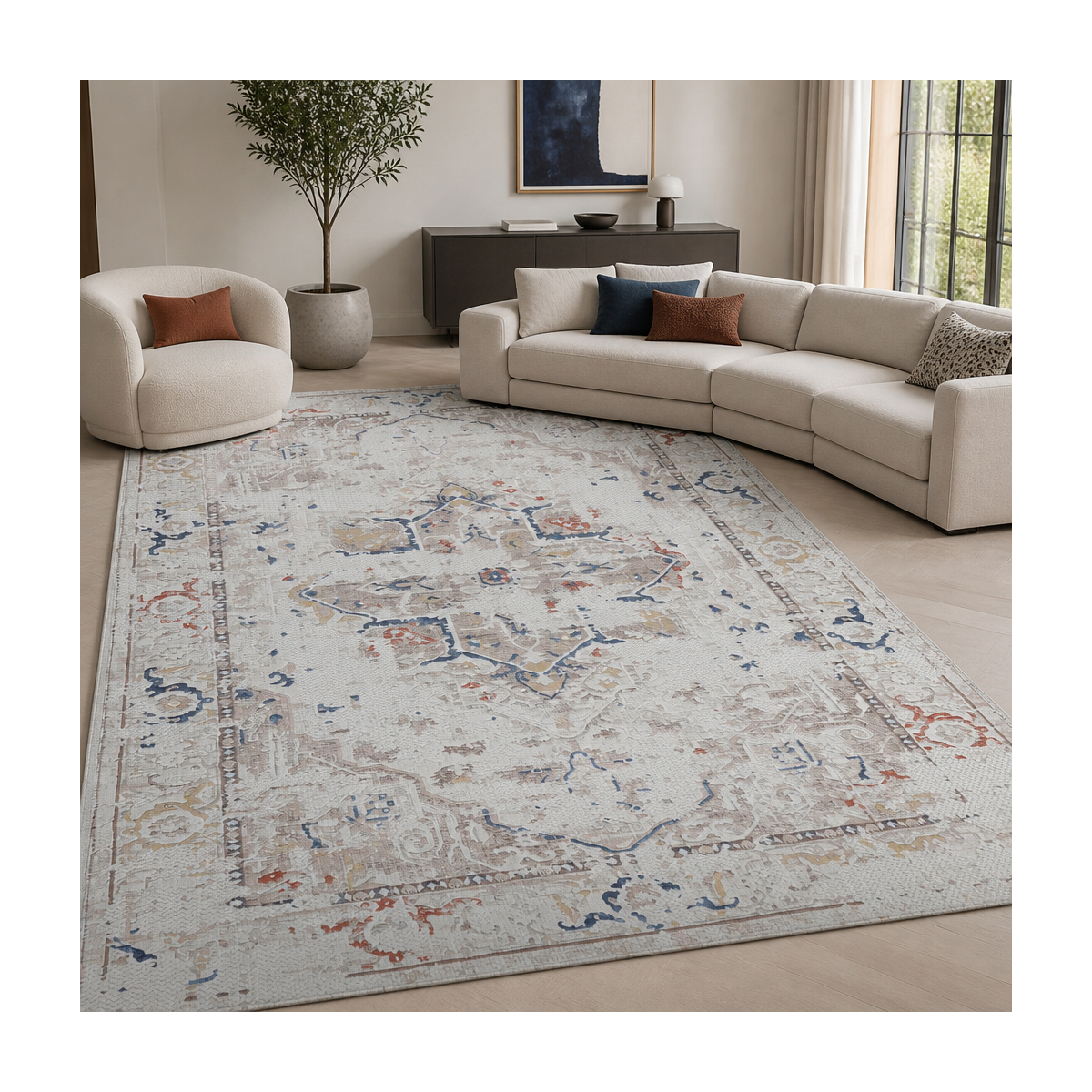 Tapis d'orient, motif oriental, LYN55 SAMARA — vue 3