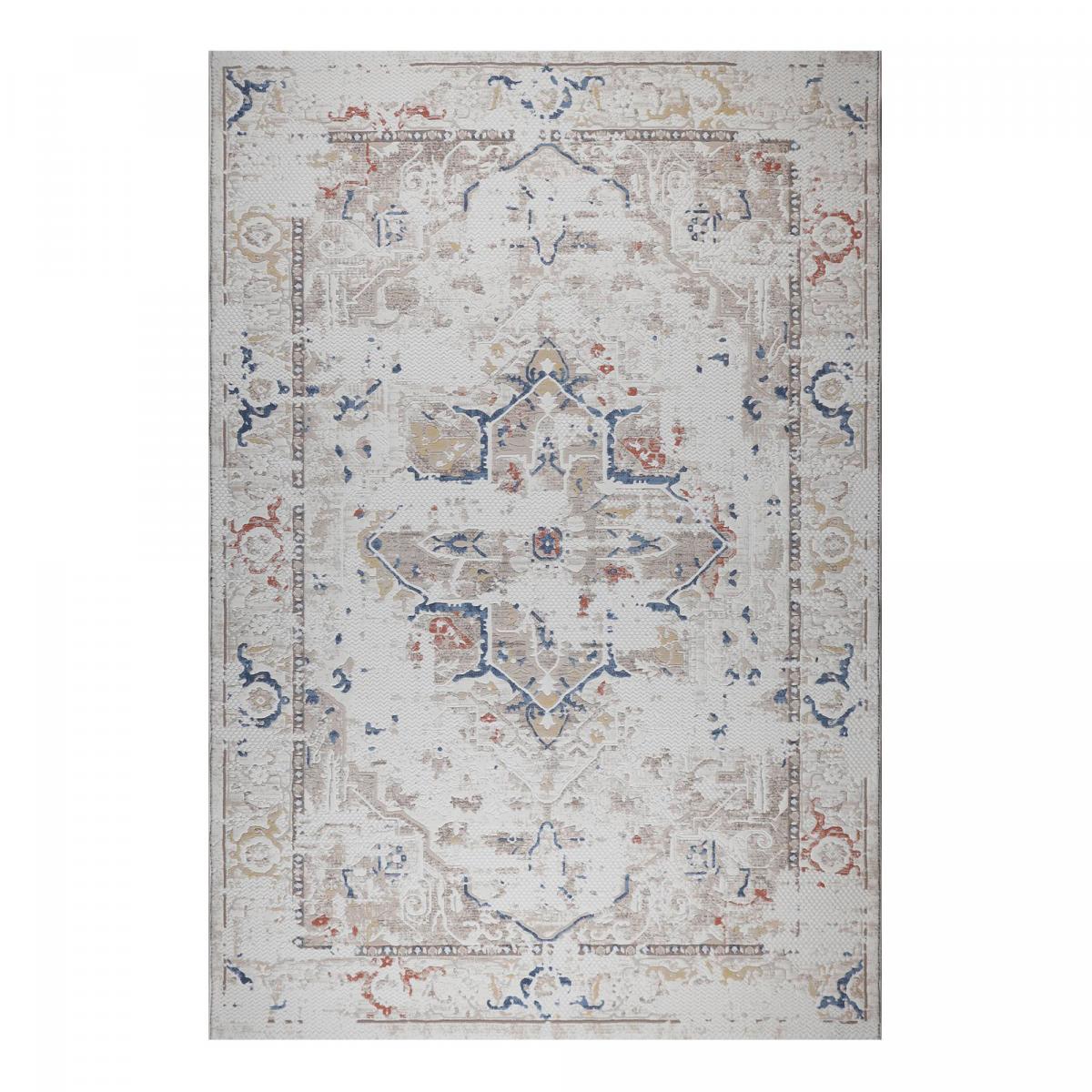Tapis d'orient, motif oriental, tissage kilim plat, LYN55 SAMARA