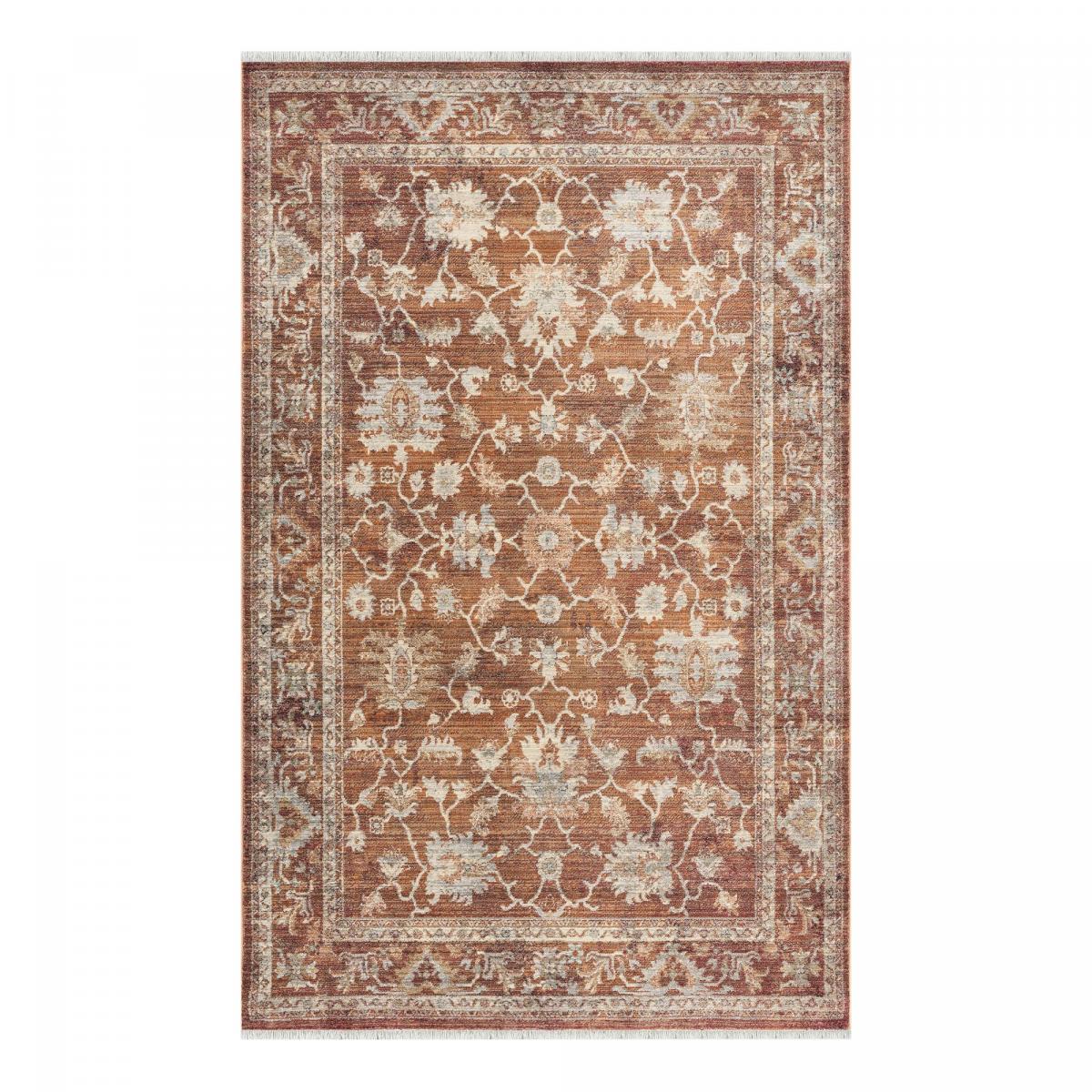 Tapis d'orient, motif oriental raffiné, tissé, poils ras
