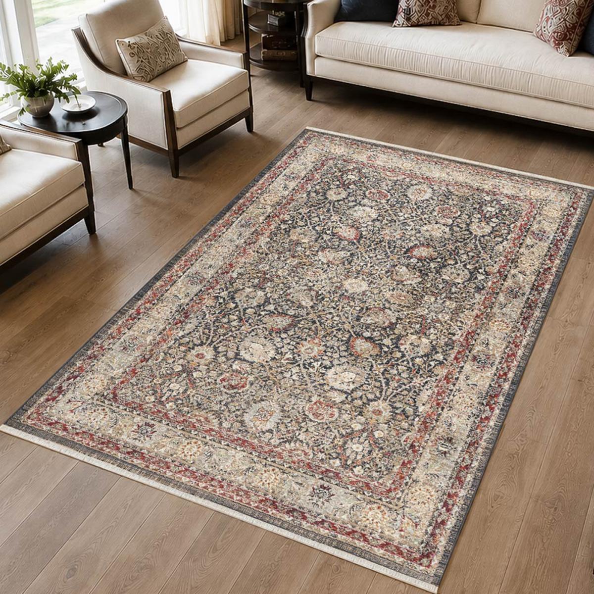 Tapis d'orient, motif oriental authentique tissé, LYN52 TABRIZA — vue 3