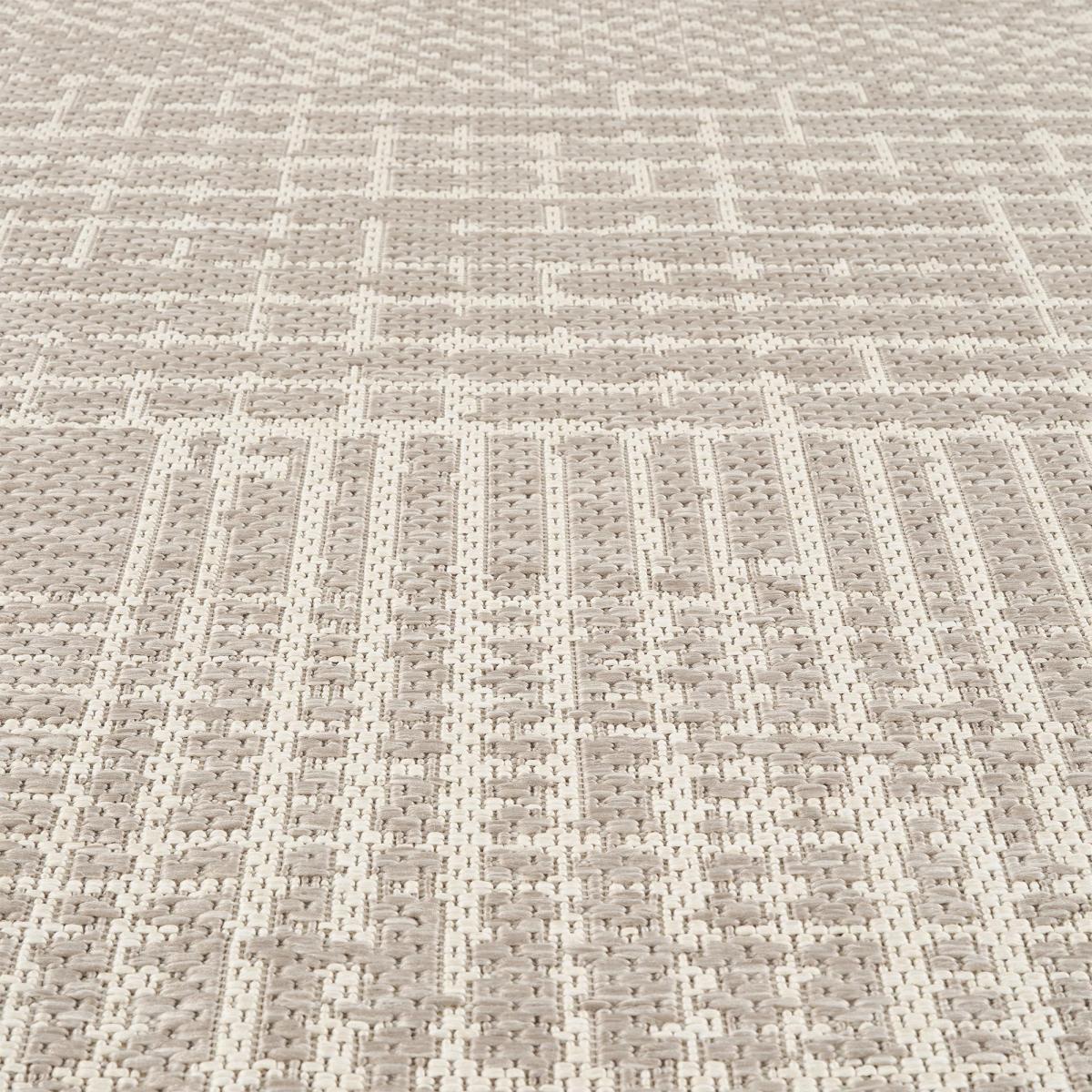Tapis kilim, motif géométrique tissé, style artisanal LYN53 TRAME 2 — vue 4