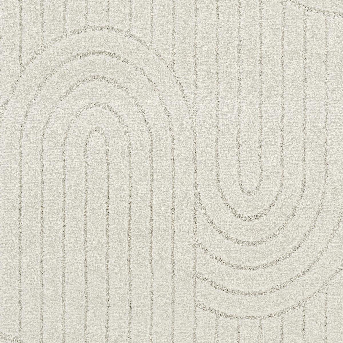 Tapis salon, motif géométrique en relief, poil ras, LYN9 ARC — vue 4