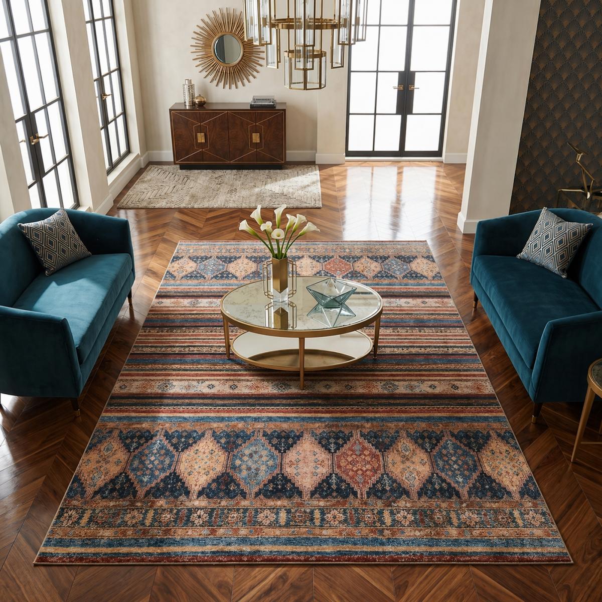 Tapis kilim traditionnel, style authentique, LYN11 KASBAH — vue 3