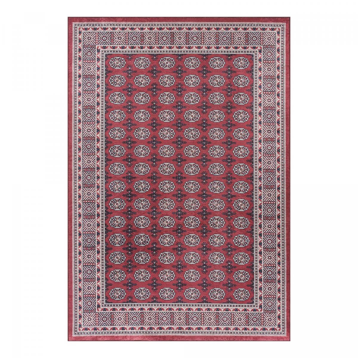 Tapis d'orient au motif oriental, style kilim, LYN11 RUBIS
