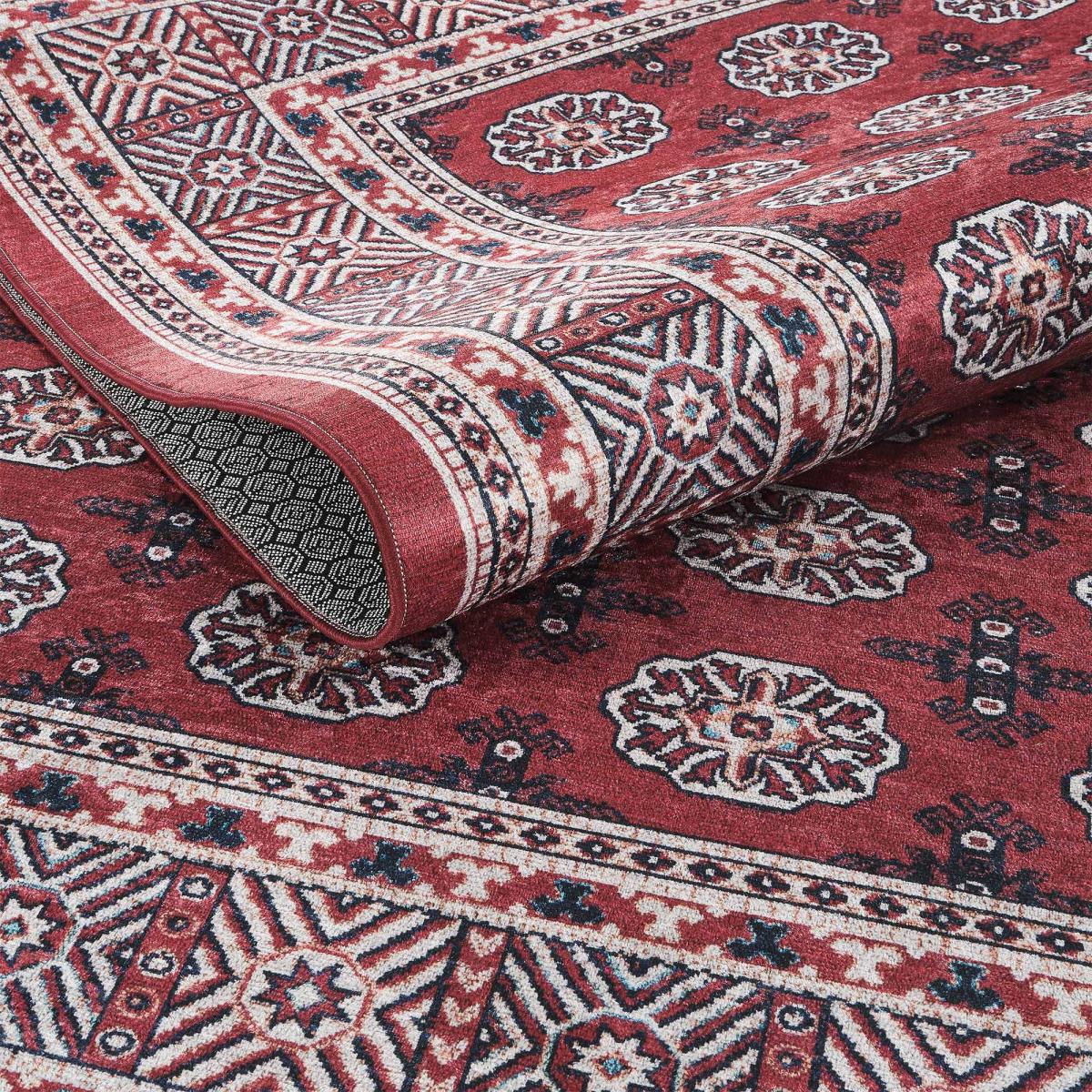 Tapis d'orient au motif oriental, style kilim, LYN11 RUBIS — vue 5