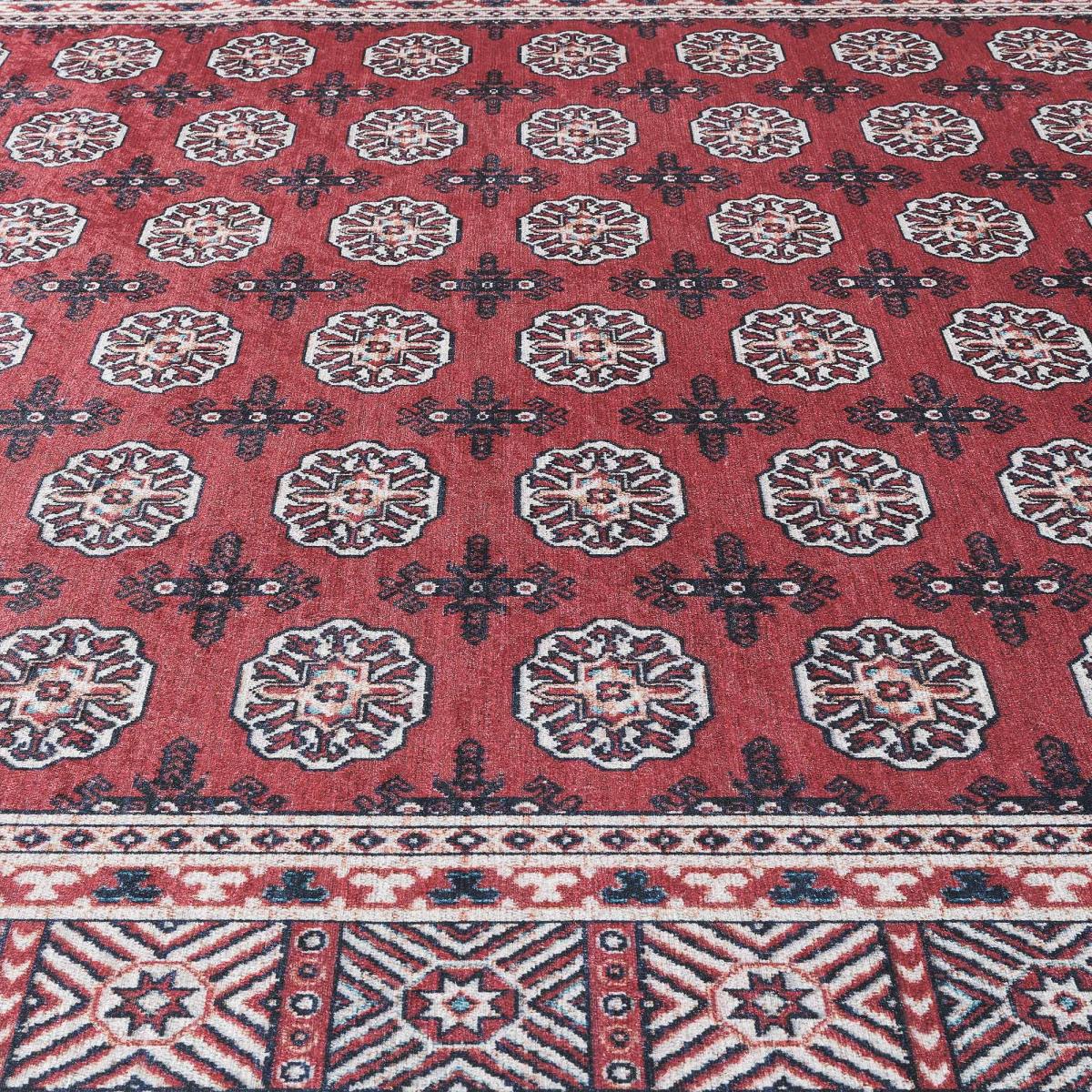 Tapis d'orient au motif oriental, style kilim, LYN11 RUBIS — vue 4