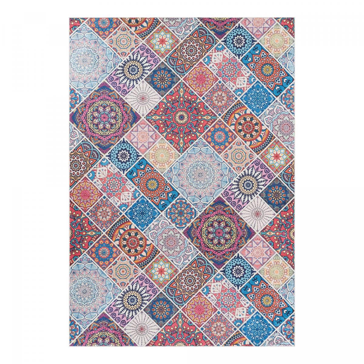 Tapis kilim à motif géométrique authentique, LYN11 BOHEME