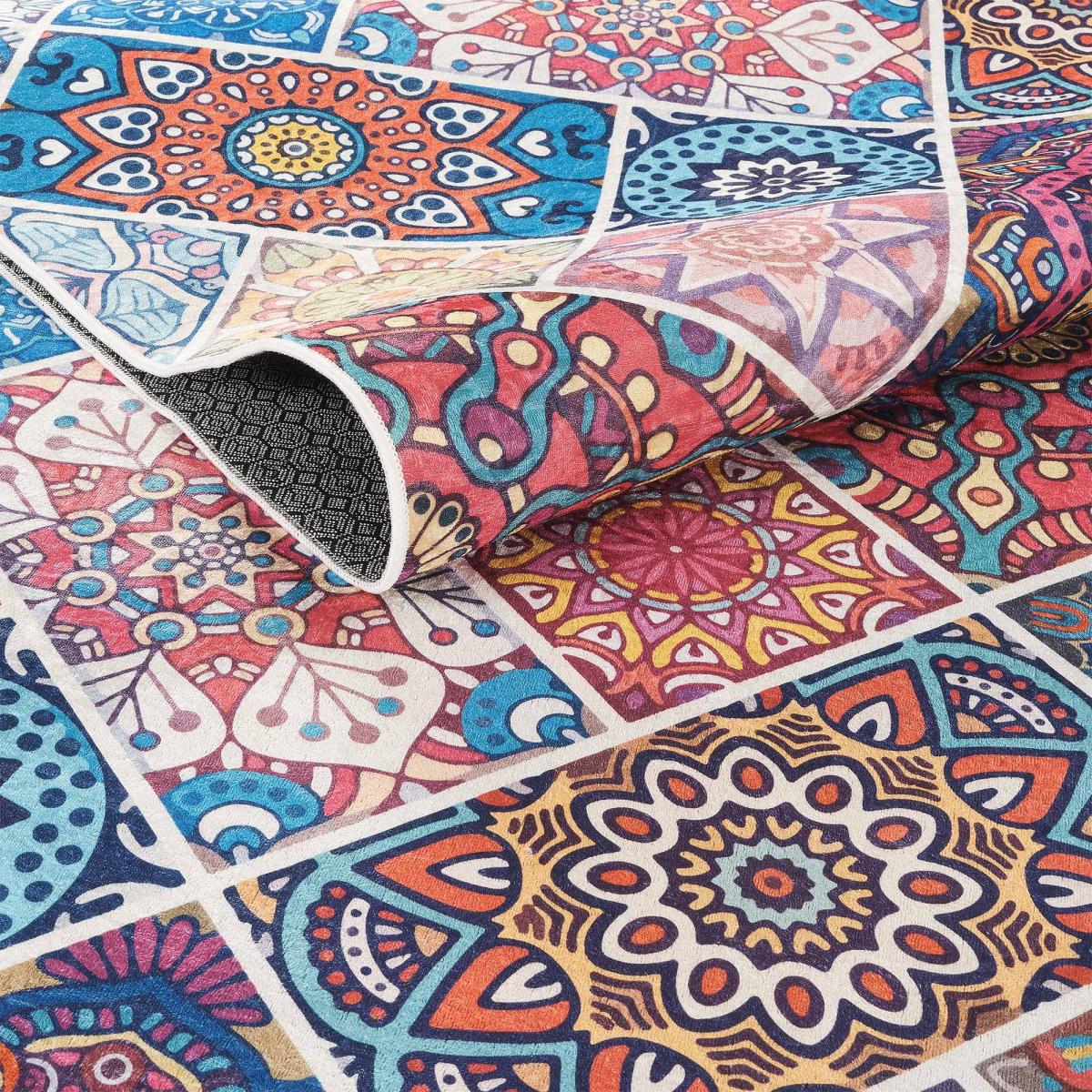 Tapis kilim à motif géométrique authentique, LYN11 BOHEME — vue 5