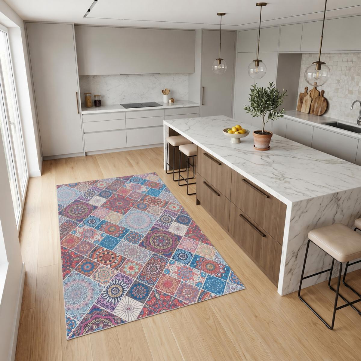 Tapis kilim à motif géométrique authentique, LYN11 BOHEME — vue 3