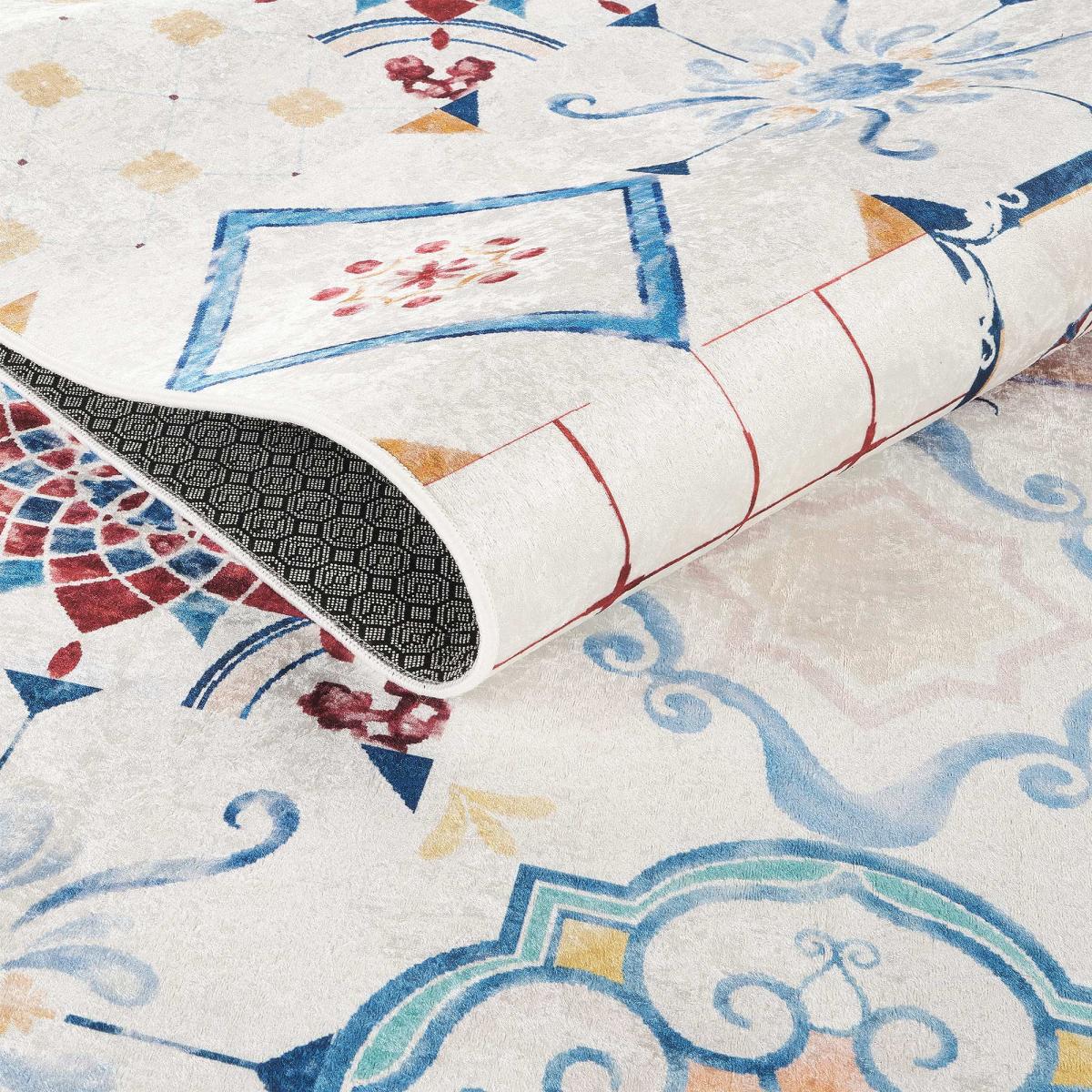 Tapis de cuisine, motif traditionnel kilim, tissé, LYN11 LISBONNE — vue 4