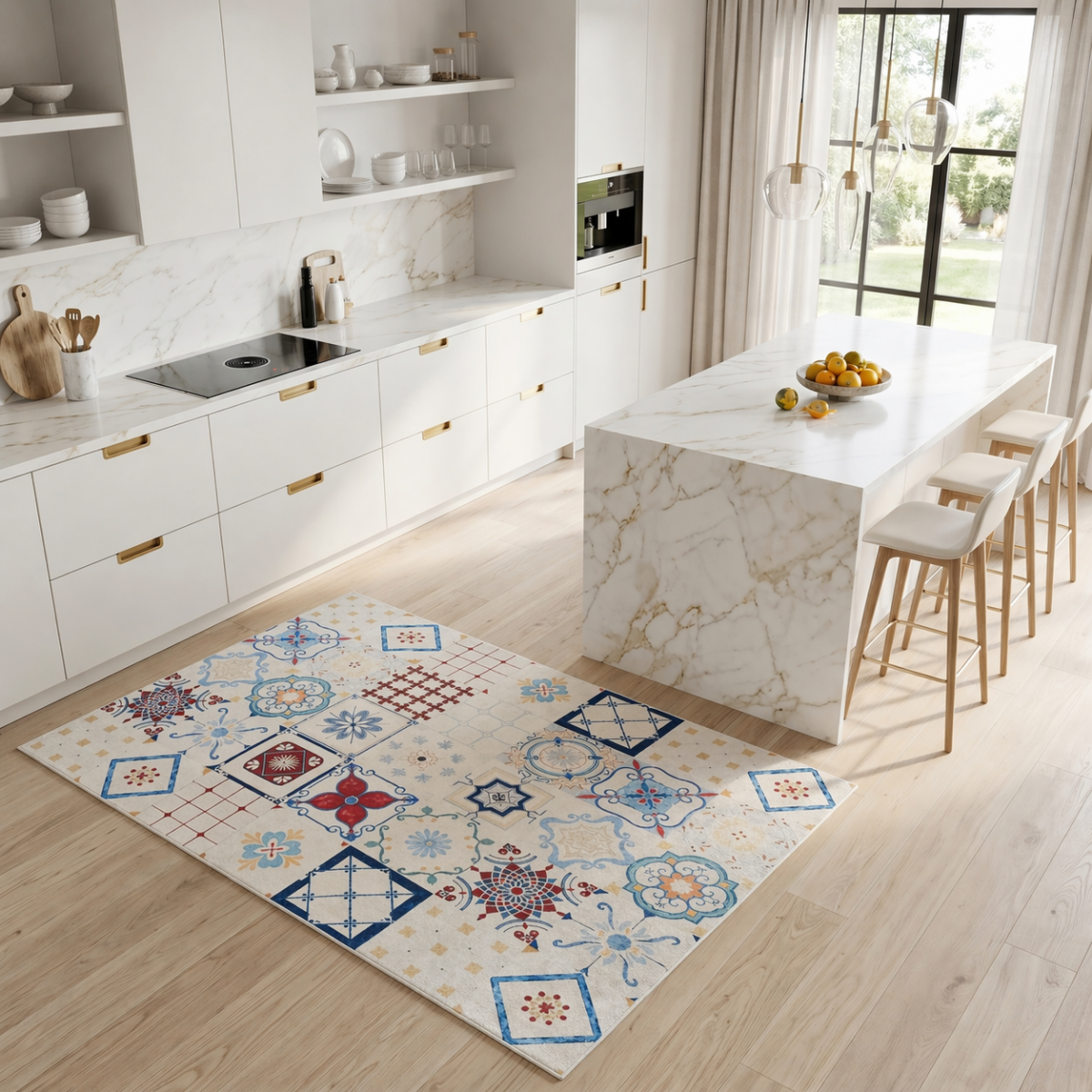 Tapis de cuisine, motif traditionnel kilim, tissé, LYN11 LISBONNE — vue 6