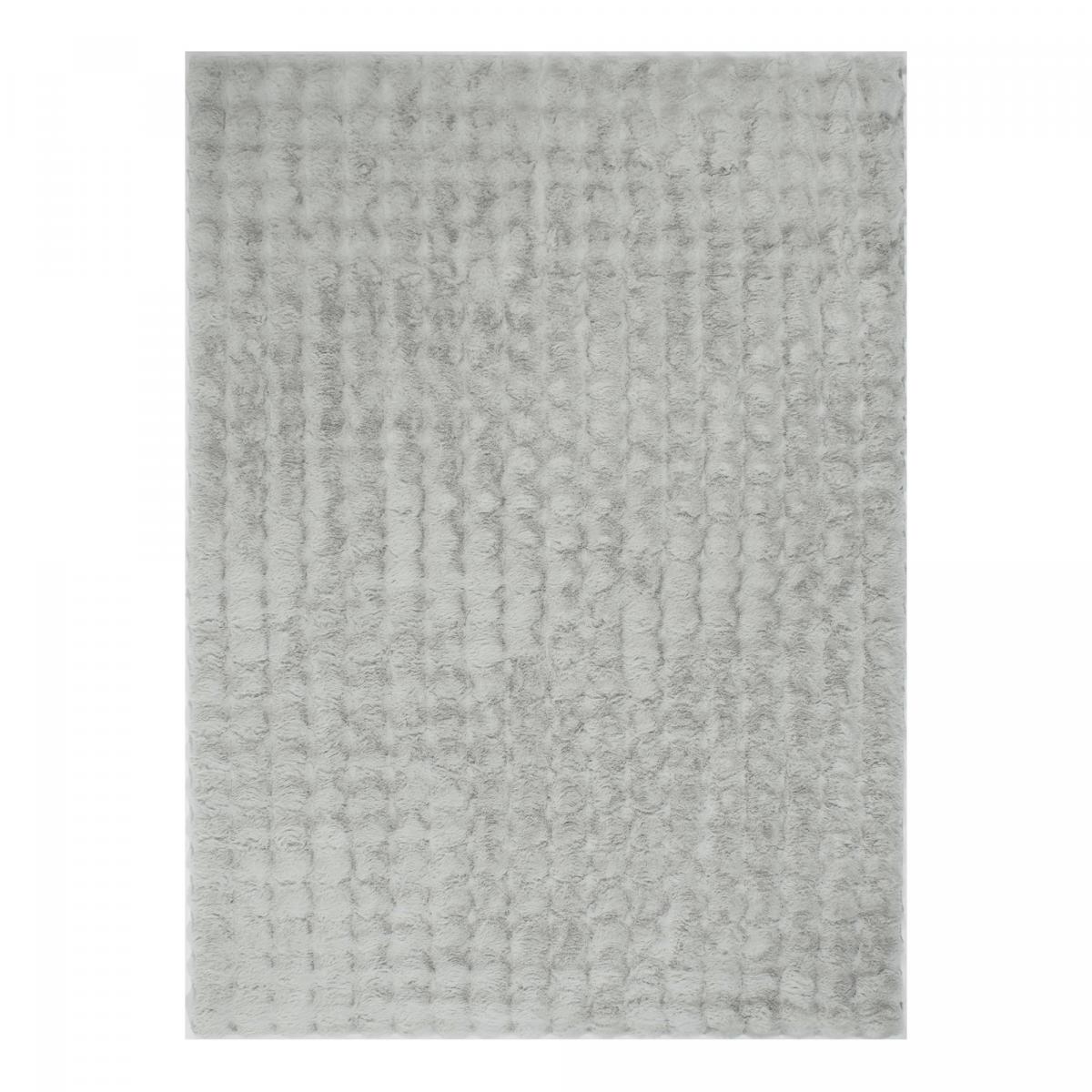 Tapis shaggy, faux uni sobre, poil long shaggy moelleux