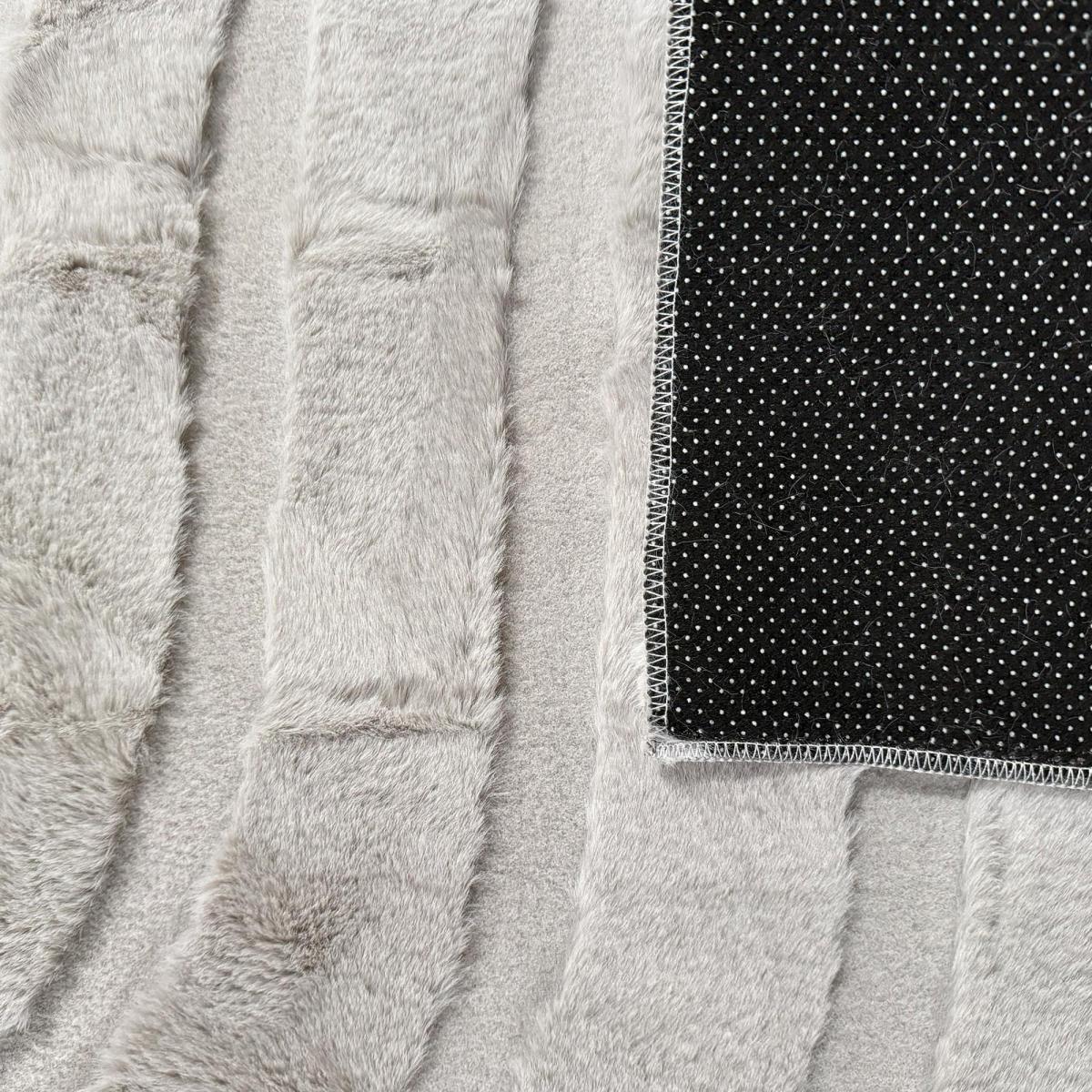 Tapis salon, faux uni sobre, texture en relief — vue 4
