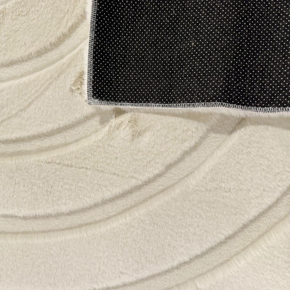 Tapis salon, faux uni sobre, texture en relief LYN59 DEH — vue 6