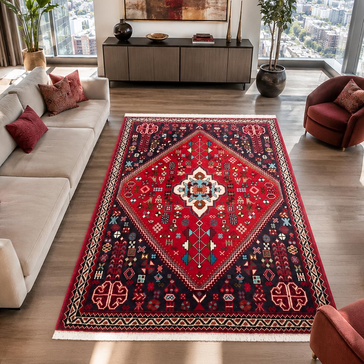Tapis d'orient, motif oriental authentique, noué main, ABADEH 1 — vue 3