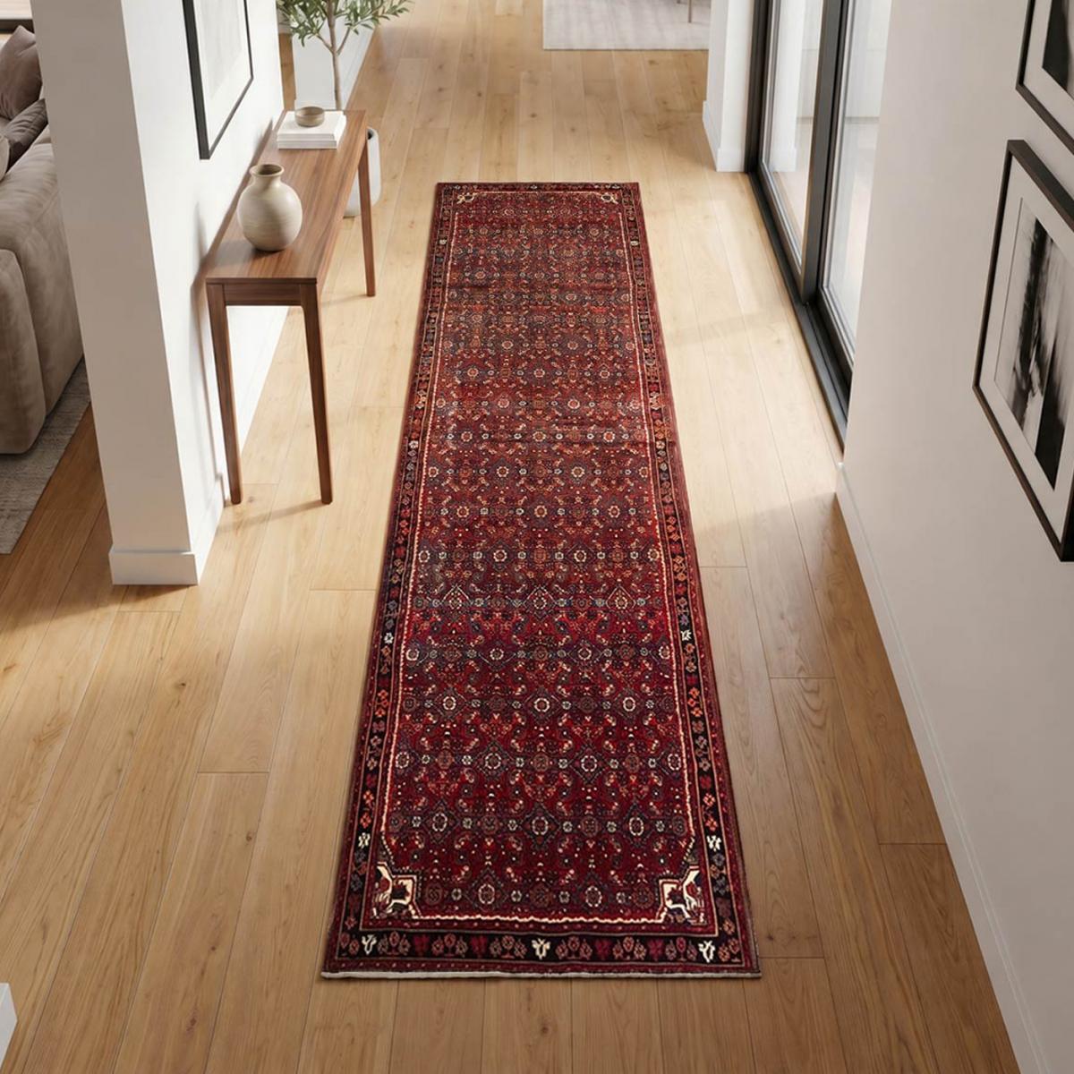 Tapis d'orient au motif oriental, noué à la main, HAMADAN 4 — vue 3
