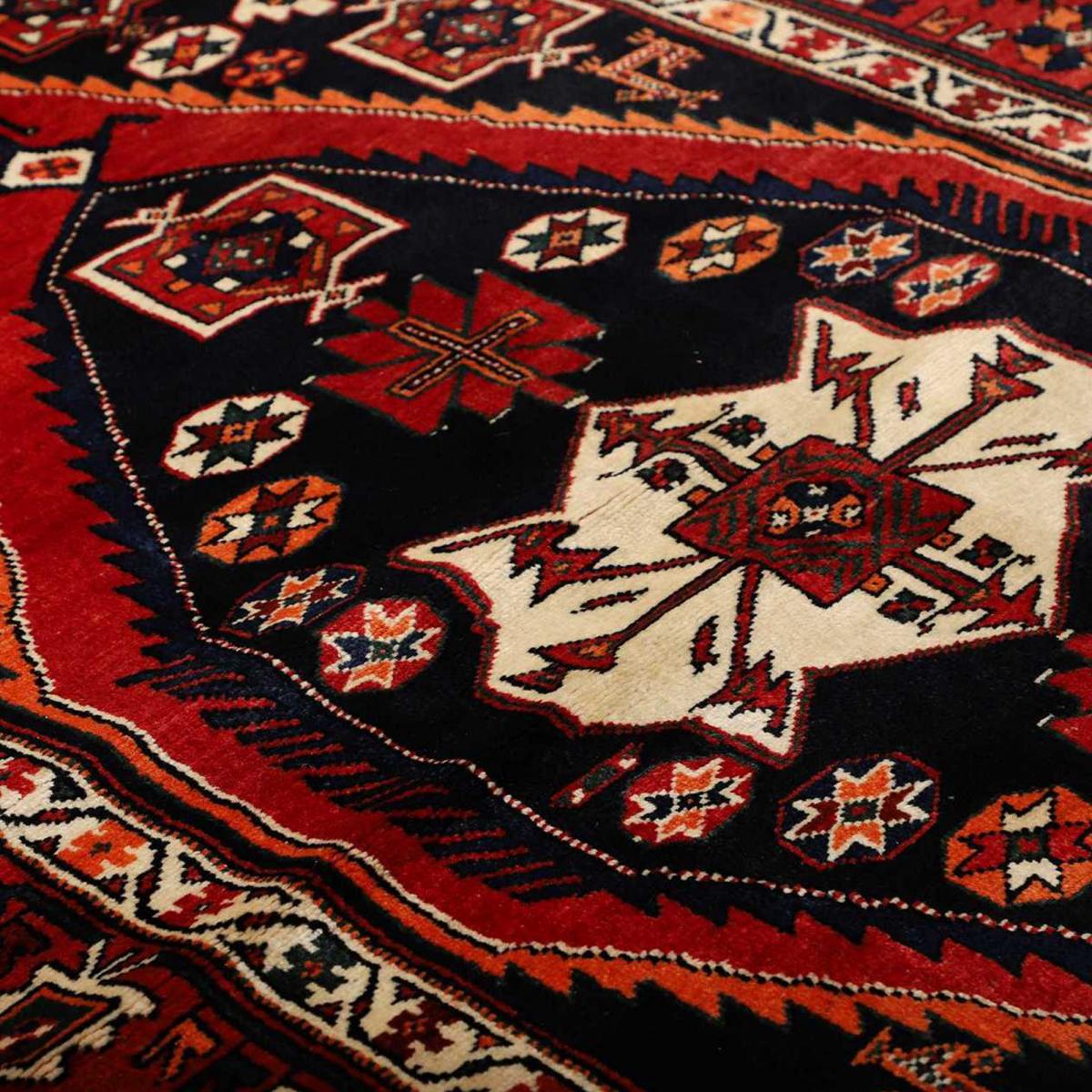 Tapis d'orient au motif oriental, noué à la main en laine, HAMADAN 8 — vue 5