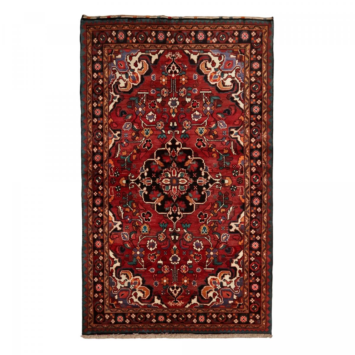 Tapis d'orient, motif oriental noué main en laine, HAMADAN 9