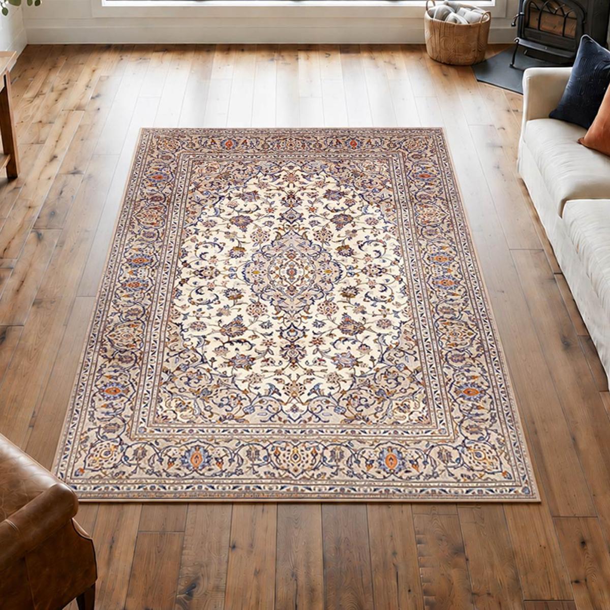 Tapis d'orient, motif oriental, noué main en laine, KASHAN 1 — vue 3
