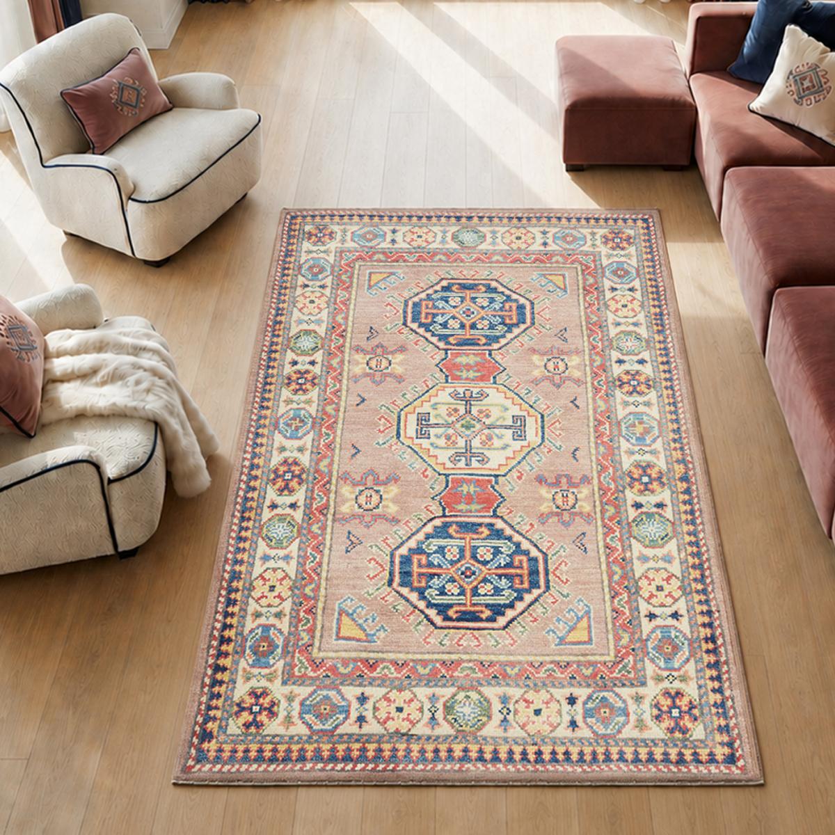 Tapis d'orient géométrique, noué main en laine, KAZAK CO 51 — vue 3