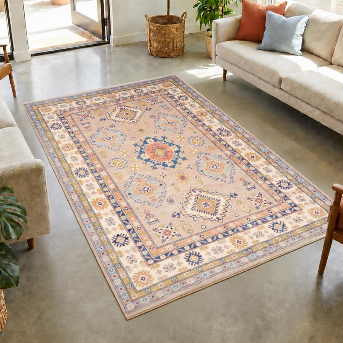 Tapis d'orient au motif géométrique, noué à la main, KAZAK CO 53 — vue 3