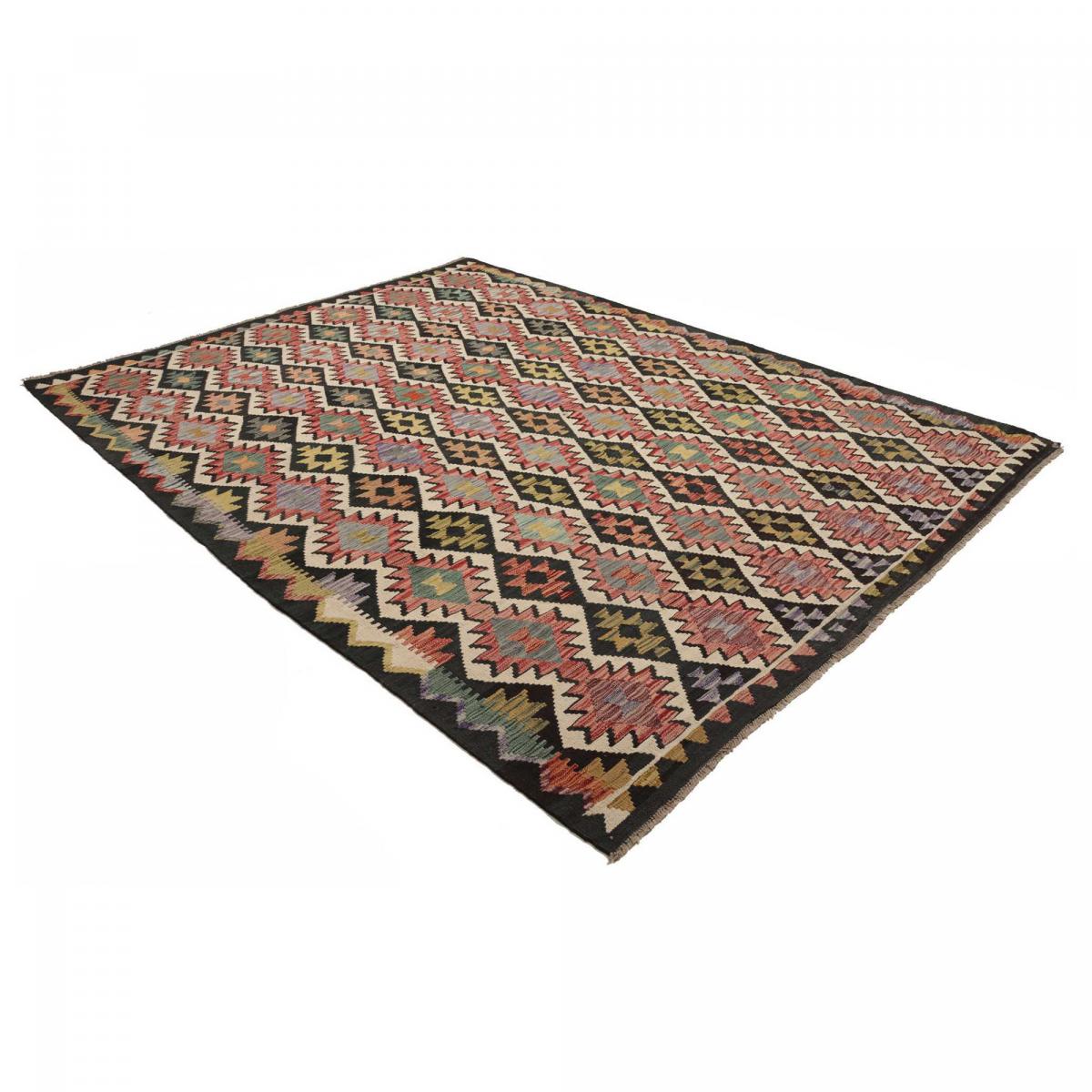 Tapis d'orient au motif ethnique, tissé plat en laine, KILIM 3 — vue 4