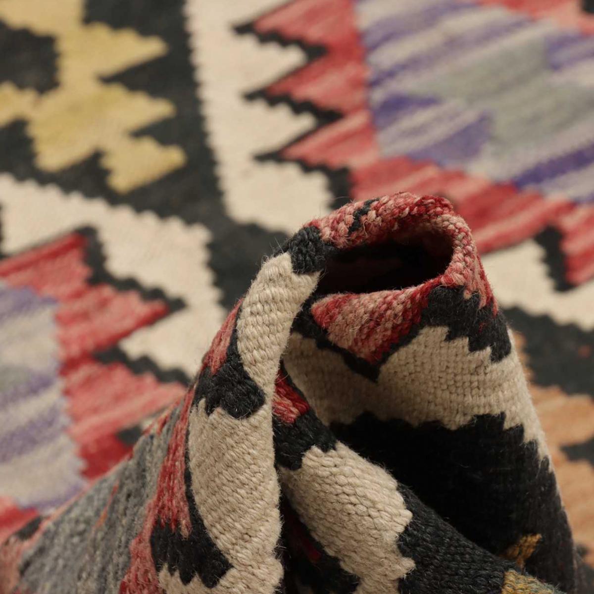 Tapis d'orient au motif ethnique, tissé plat en laine, KILIM 3 — vue 6