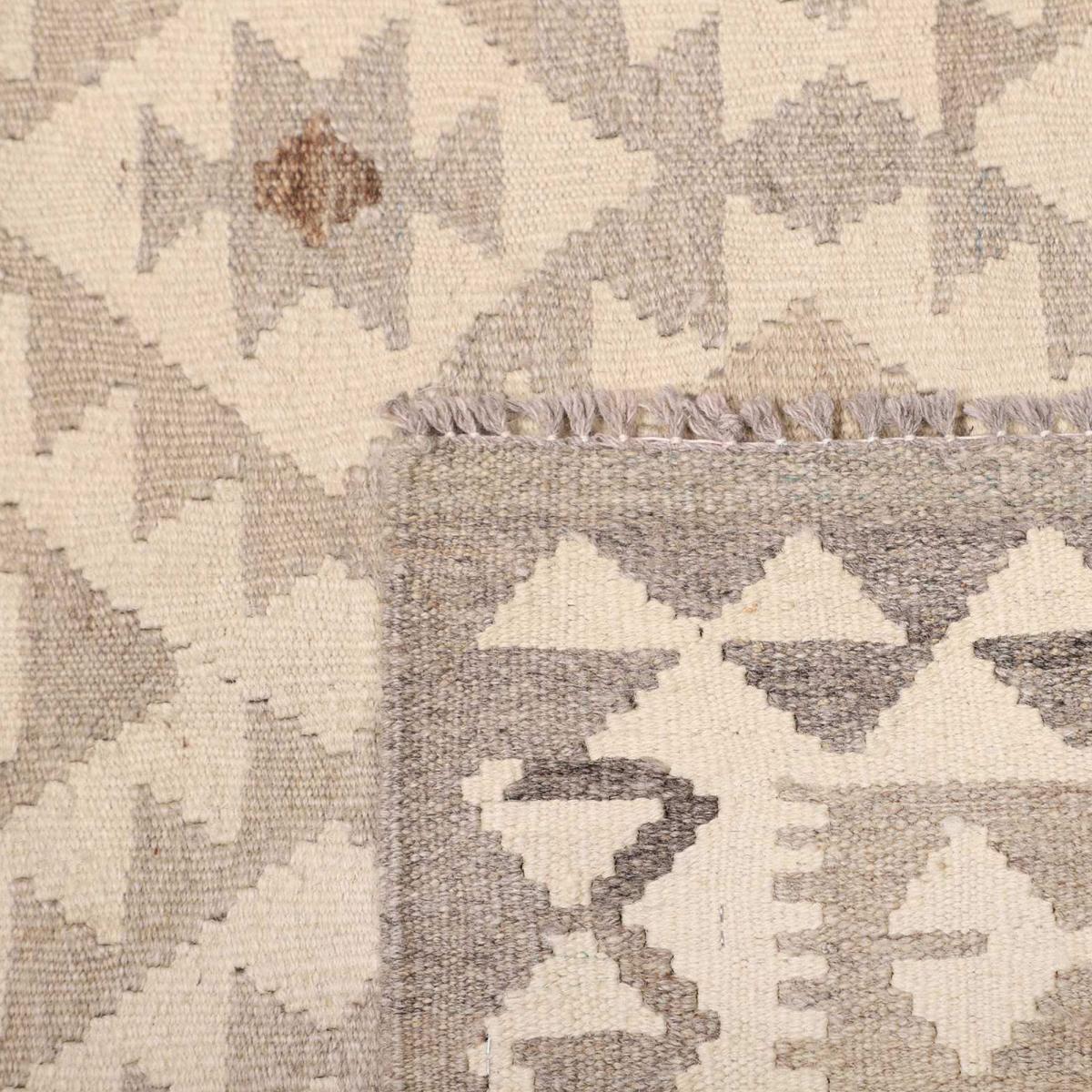 Tapis d'orient, motif géométrique artisanal, tissé à plat, KILIM 5 — vue 6