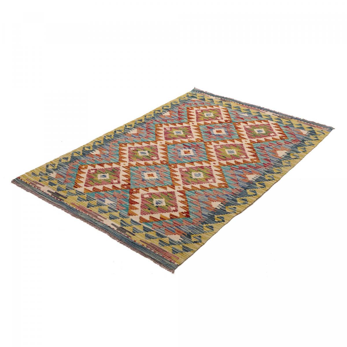 Tapis d'orient, motif géométrique authentique, tissé en laine, KILIM 6 — vue 4