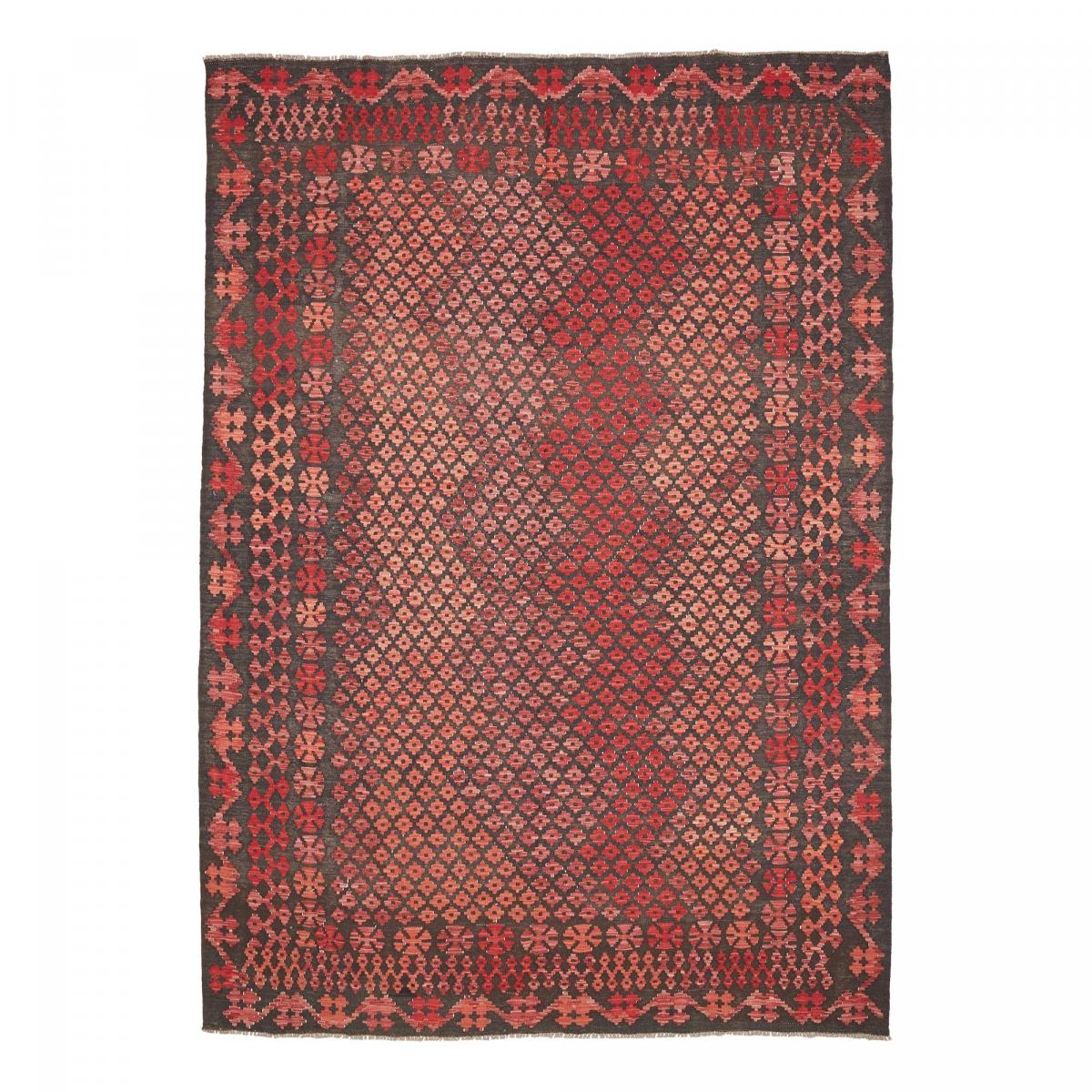 Tapis d'orient, motif géométrique authentique, laine naturelle, KILIM 11